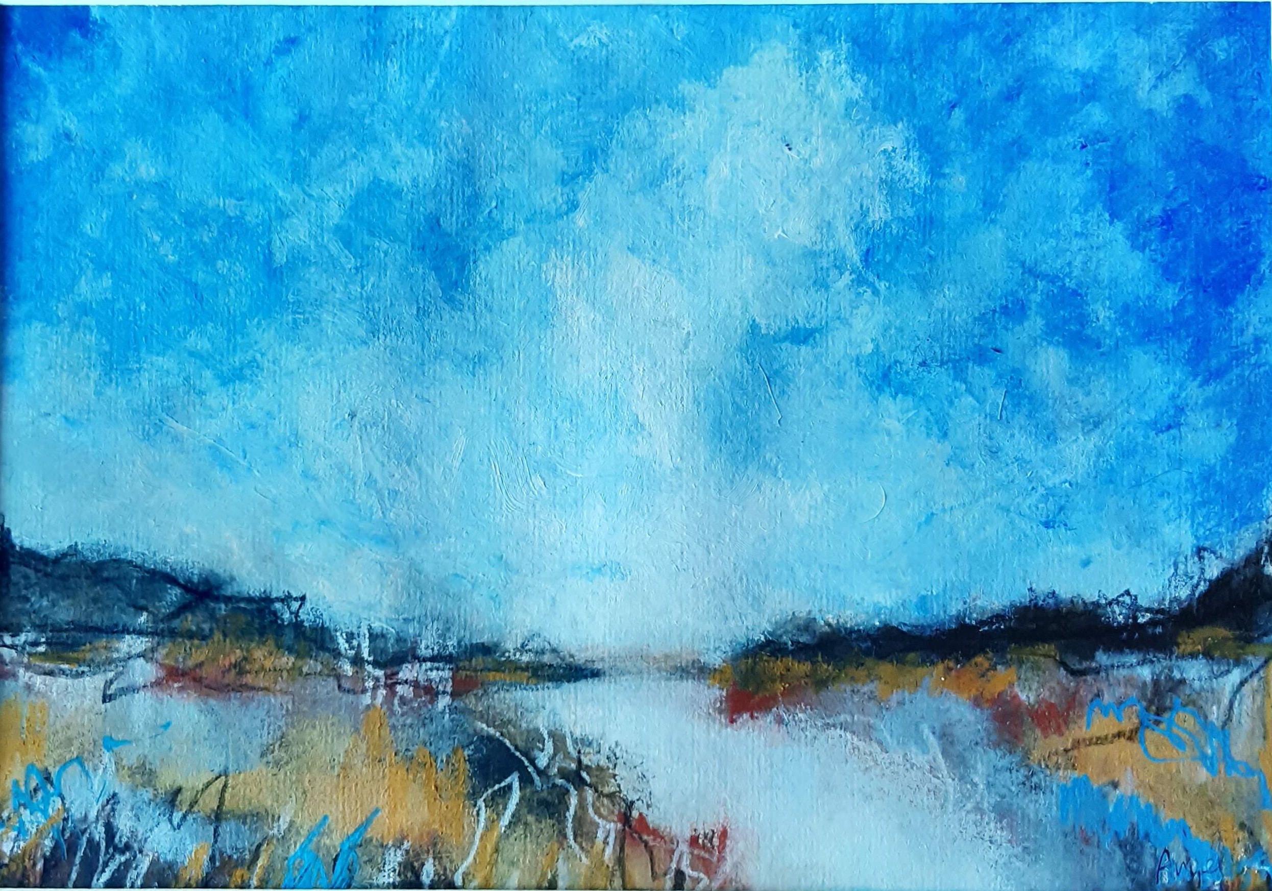 PAISAJE AZUL